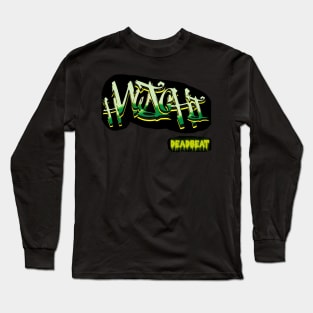 dEAdbEAt HuWiChi Green Graffiti Design Long Sleeve T-Shirt